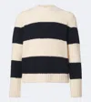 Moncler Striped Wool-blend Sweater In Multi