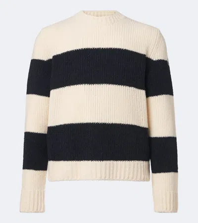 Moncler Striped Wool-blend Sweater In Multi