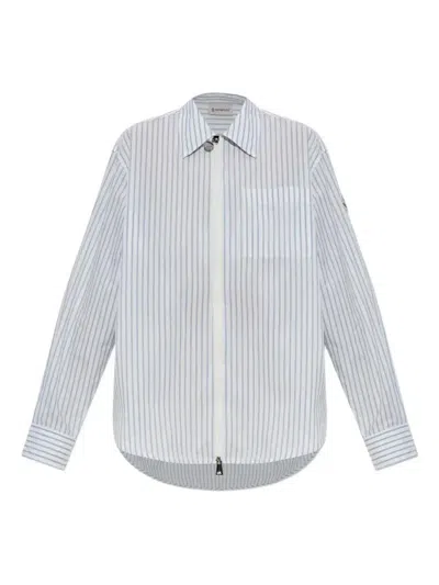 Moncler Striped Zip-up Shirt