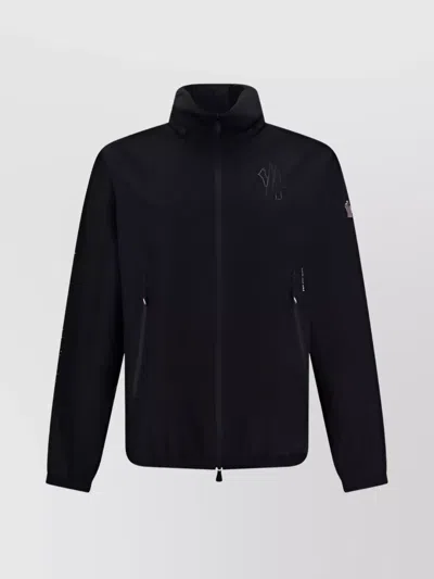 Moncler Structured Jacket With Elasticized Elements In Black