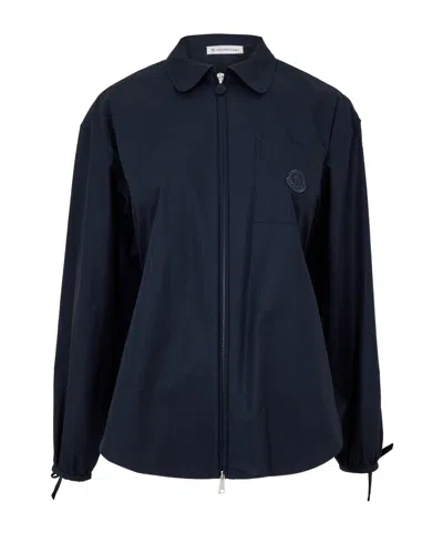 Moncler Structured Overshirt In Black