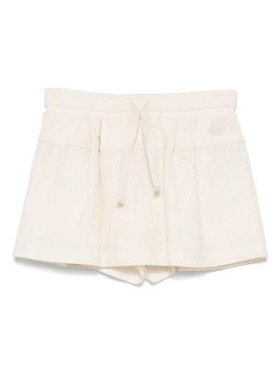 MONCLER TEXTURED MINI SKIRT - WOMEN'S - COTTON