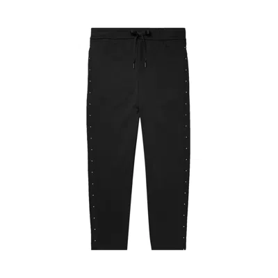 Pre-owned Moncler Studded Drawstring Track Pants 'black' | Men's Size M