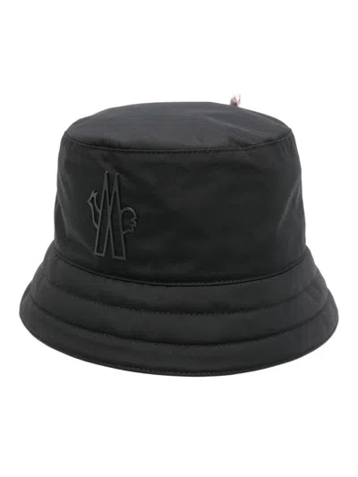 Moncler Stylish Black Bucket Hat For Fashion-conscious Women