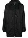 Moncler Mesh-panels Hooded Jacket In Black