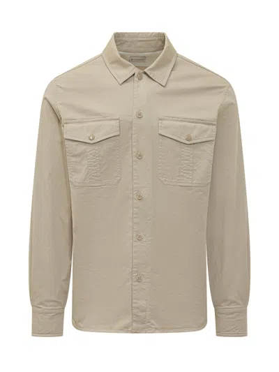 Moncler Stylish Shirt With Pocket And Button Details In White