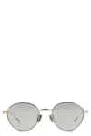 Moncler Subtila Round Frame Sunglasses In Metallic