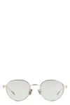 Moncler Subtila Round Frame Sunglasses In Green