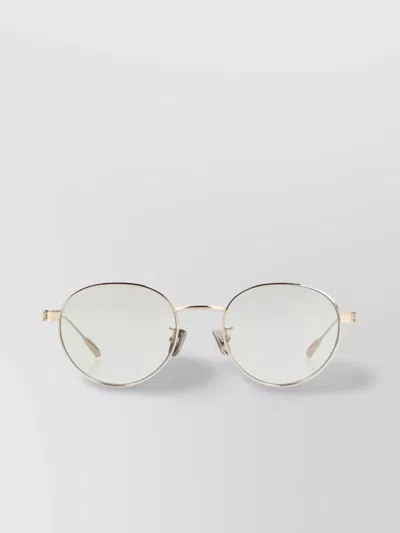 MONCLER SUBTLE ROUND METAL FRAME SUNGLASSES