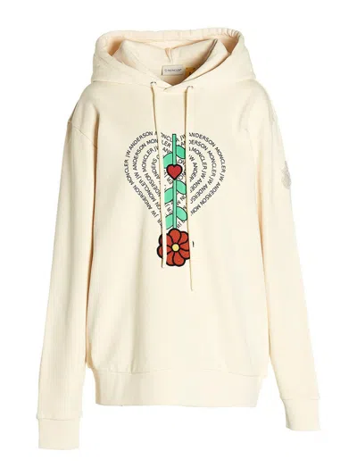 Moncler Genius X J.w.napa Hoodie In White