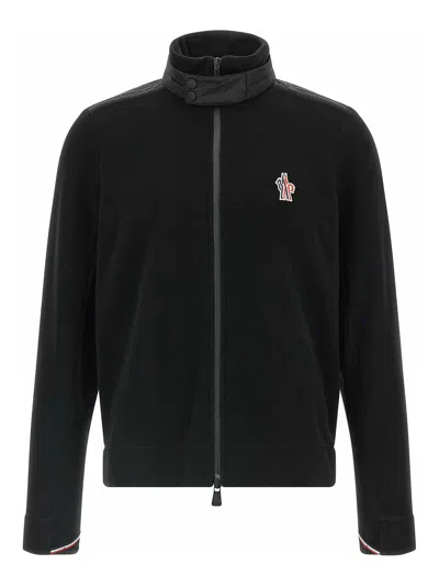 Moncler Rainwear Insert Sweatshirt In Black