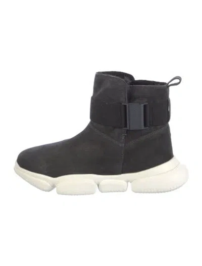 Pre-owned Moncler Suede Boots In Multi