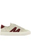 Moncler Suede Low-top Trainers In Neutral