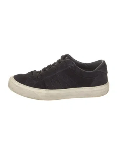Pre-owned Moncler Suede Sneakers In Multi