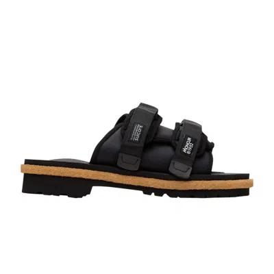 Pre-owned Moncler Suicoke X  Moto Mountain Slide 'black' | Men's Size 43
