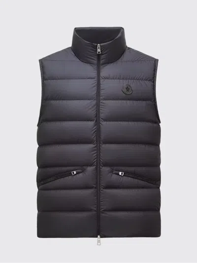 Moncler Suit Vest Men  In Black
