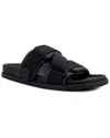 Moncler Leather And Fabric Flat Sole Sandals