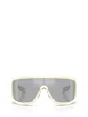 Moncler Me8003 Rectangular Sunglasses In Gray