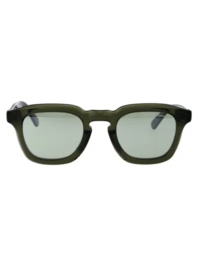 Moncler Sunglasses In 96q Verde Scuro Lucido