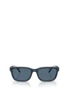 Moncler Womens Me8002 Slicka Rectangle-frame Plastic Sunglasses Blue In Matte Blue
