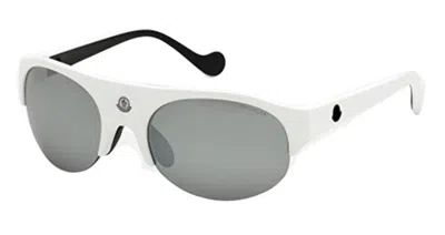 Moncler Sunglasses Mod. Ml0050 6021c Gwwt1 In White