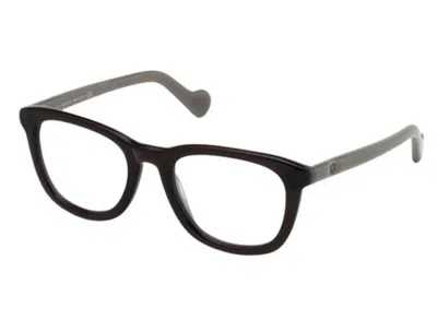 Moncler Sunglasses Mod. Transparent Gray With Medium Front/ Photochromic Silver Flash Lenses ***spec In Black