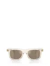 Moncler Acetate Claro Me6004 Sunglasses In Transparent Butter