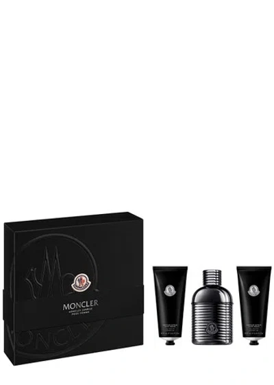 Moncler Sunrise Pour Homme Gift Set: Eau De Parfum 100ml + 2 X Shower Gel 100ml In White