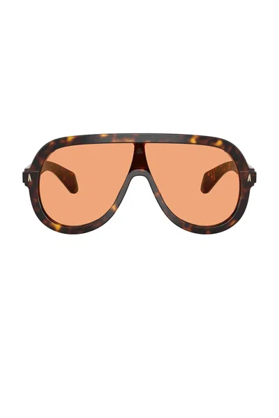 Moncler Sunsette Aviator Sunglasses In Green