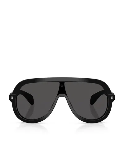 Moncler Sunsette Pilot Sunglasses In Black