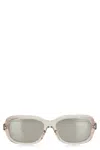 Moncler Rectangular Frame Tinted Lenses Sunglasses In Neutral