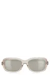 Moncler Rectangular Frame Tinted Lenses Sunglasses In Neutral