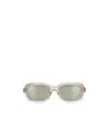 Moncler Rectangular Frame Tinted Lenses Sunglasses In Neutral