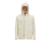 Moncler Guerledan Hooded Cotton Shirt Jacket White In White