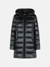 Moncler Suyenne' Black Polyamide Coat In Black