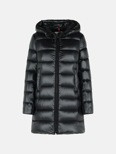 MONCLER SUYENNE' BLACK POLYAMIDE COAT