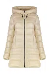 Moncler Suyenne Hooded Down Jacket In Neutral