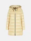 Moncler Suyenne' Ivory Polyamide Coat In White