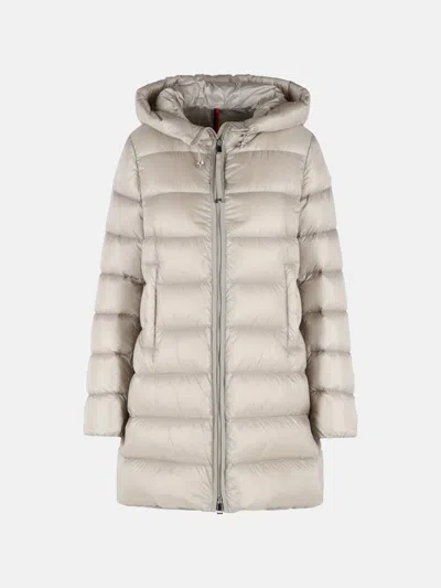 Moncler 'suyenne' Light Beige Polyamide Down Jacket In Neutral