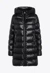 Moncler Suyenne Long Down Parka In Black