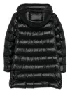Moncler Women Black Suyenne Midi Hooded Down Jacket In Black