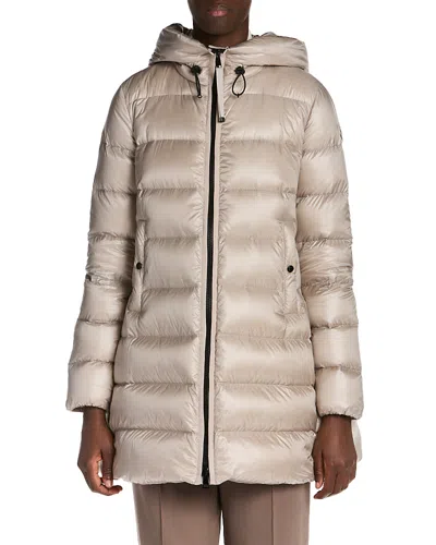 Moncler Suyenne Long Parka In Gray
