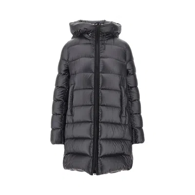 Moncler 'suyenne' Midi Down Jacket In Black