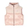 Moncler Suzan Panelled Puffer Gilet In Pink
