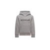 Moncler Logo Cotton Hoodie Grey