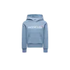 Moncler Sweat À Capuche En Coton À Logo In Blue