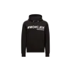 Moncler Grenoble Logo Cotton Hoodie In Black