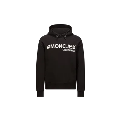 MONCLER SWEAT À CAPUCHE EN COTON À LOGO EFFET MIROIR