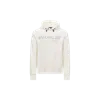 Moncler Men's Logo Cotton Hoodie In White