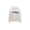 Moncler Sweat À Capuche En Coton À Motif Logo In Neutral